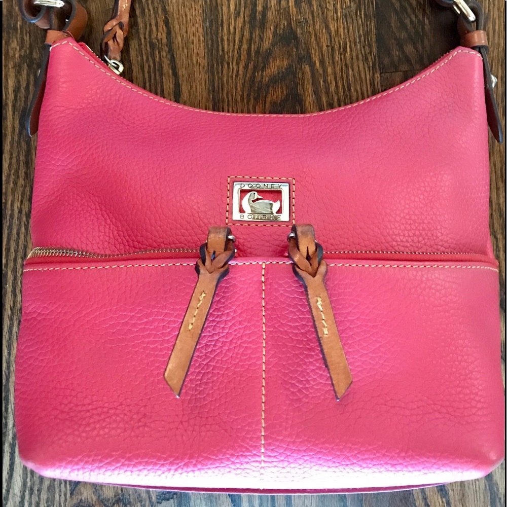 Dooney & Bourne Coral Pebbled Leather Handbag